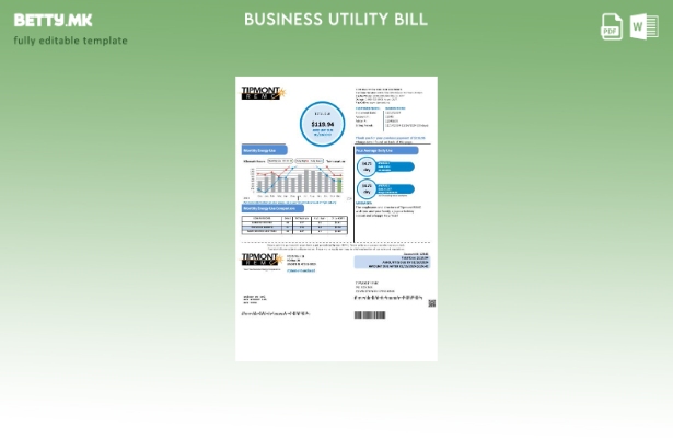 Бизнис сметка за комунални услуги во САД Индијана Типмонт